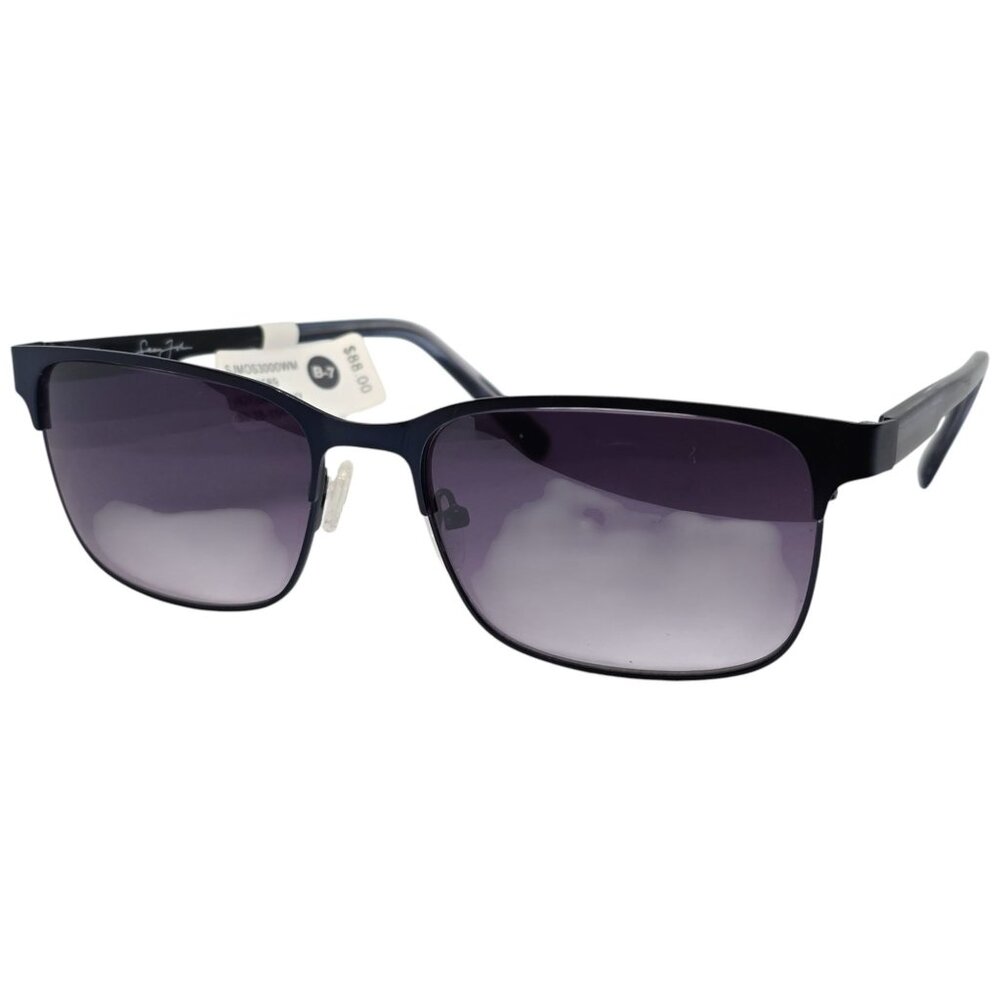 Sean John Mens Satin Navy Sunglasses SJMOS3000WM 59-18-150 Purple Gradient Lense